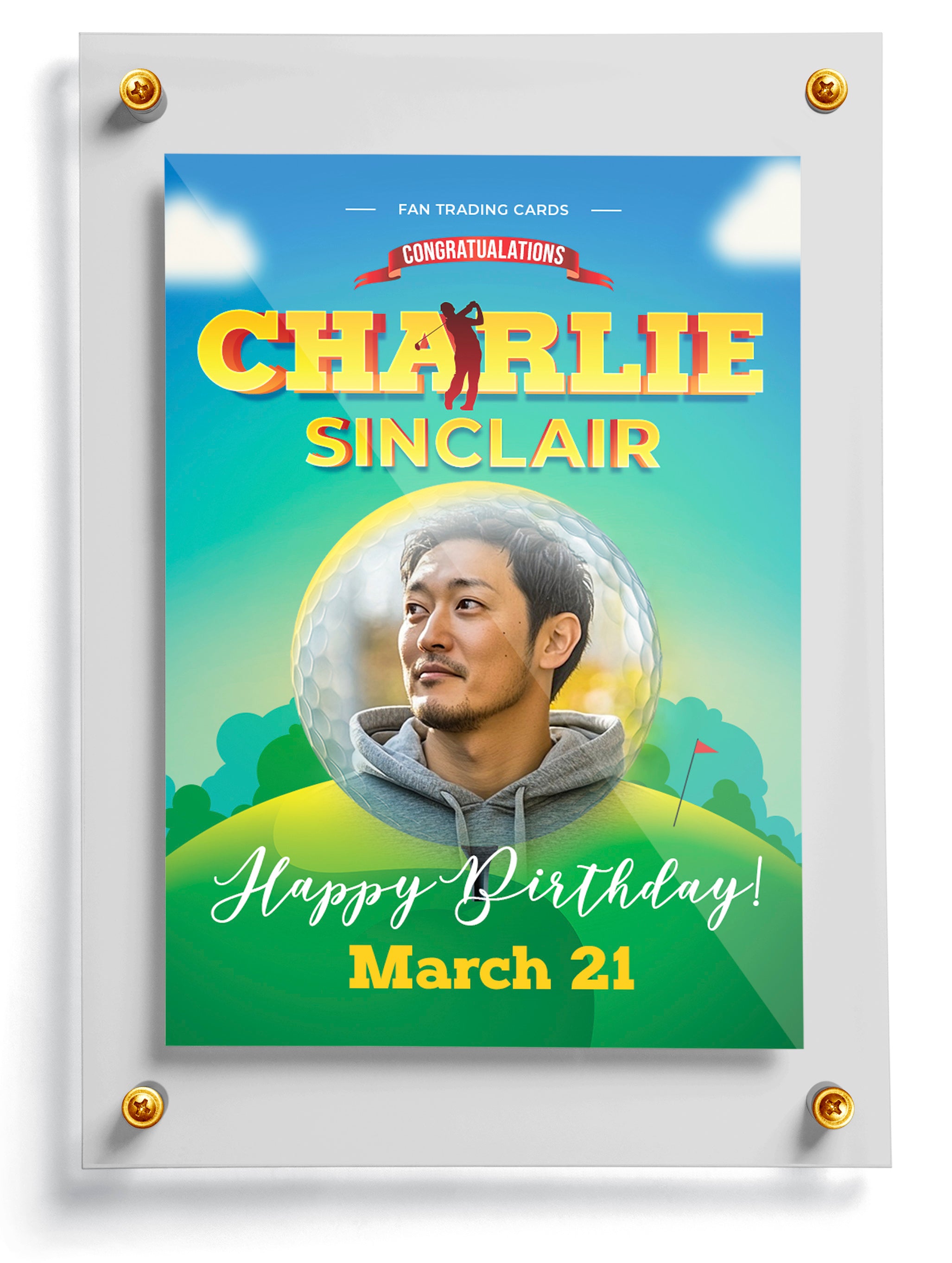 "Hustler" Trading Card