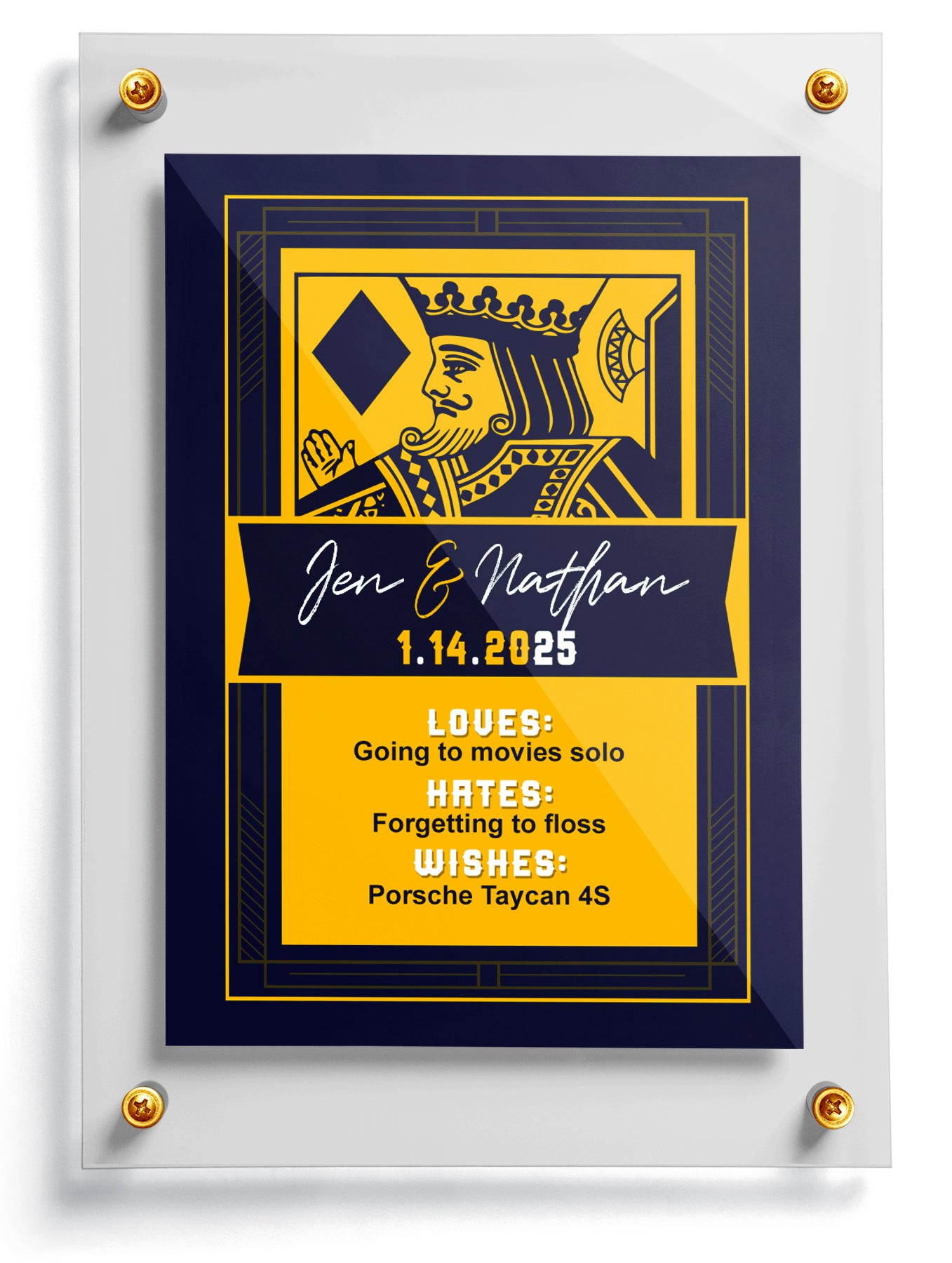 "King of Diamonds" Trading Card