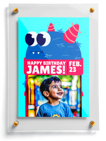 "Lil Blue Monster" Trading Card