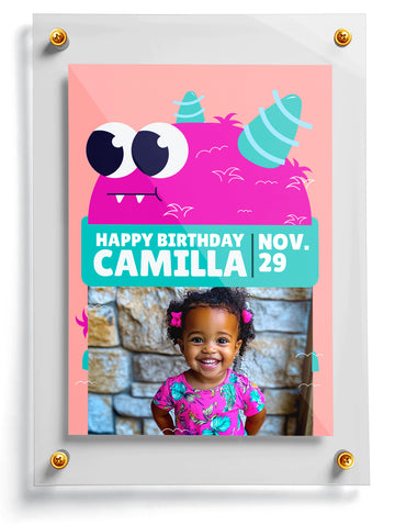 "Lil Pink Monster" Trading Card