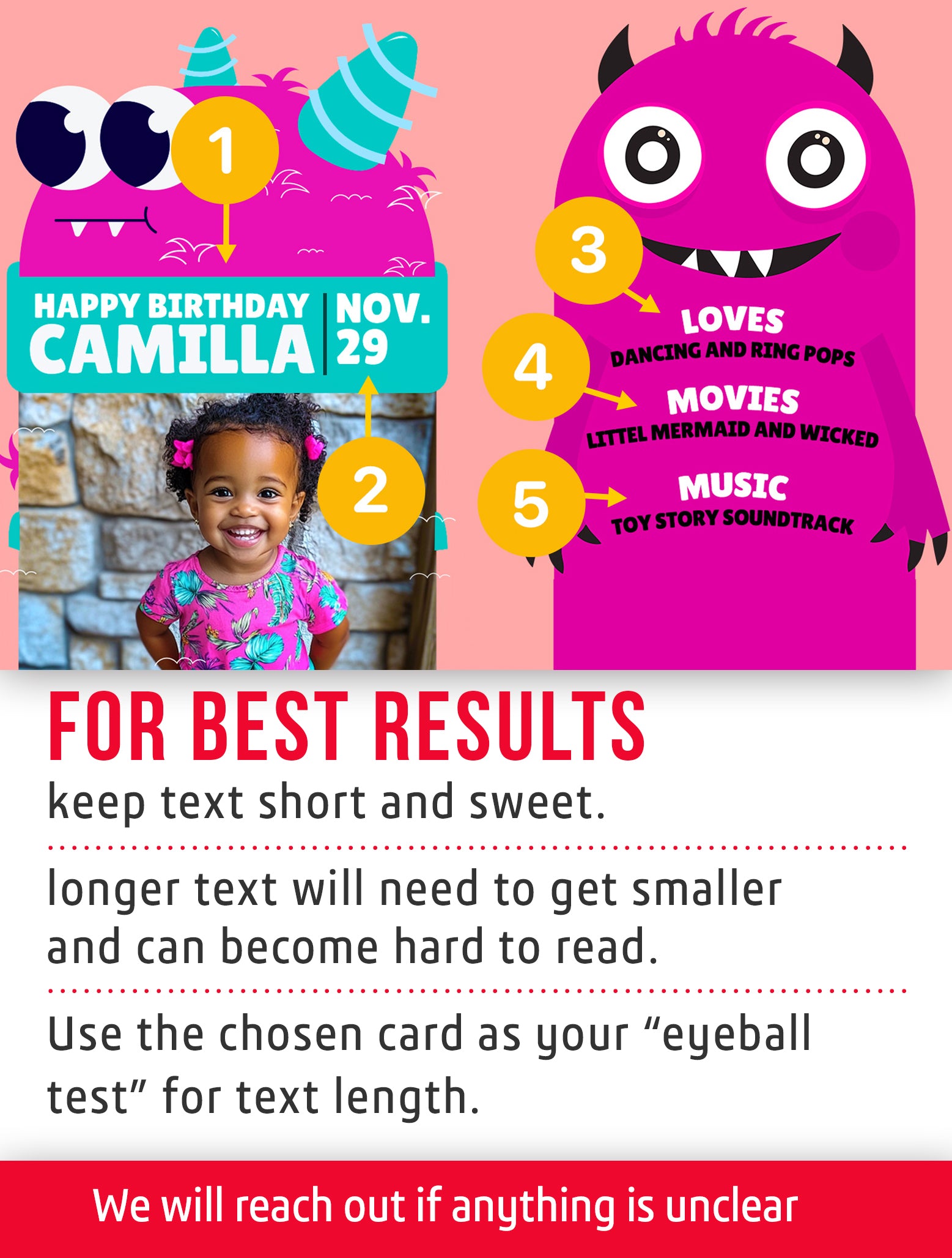 "Lil Pink Monster" Trading Card