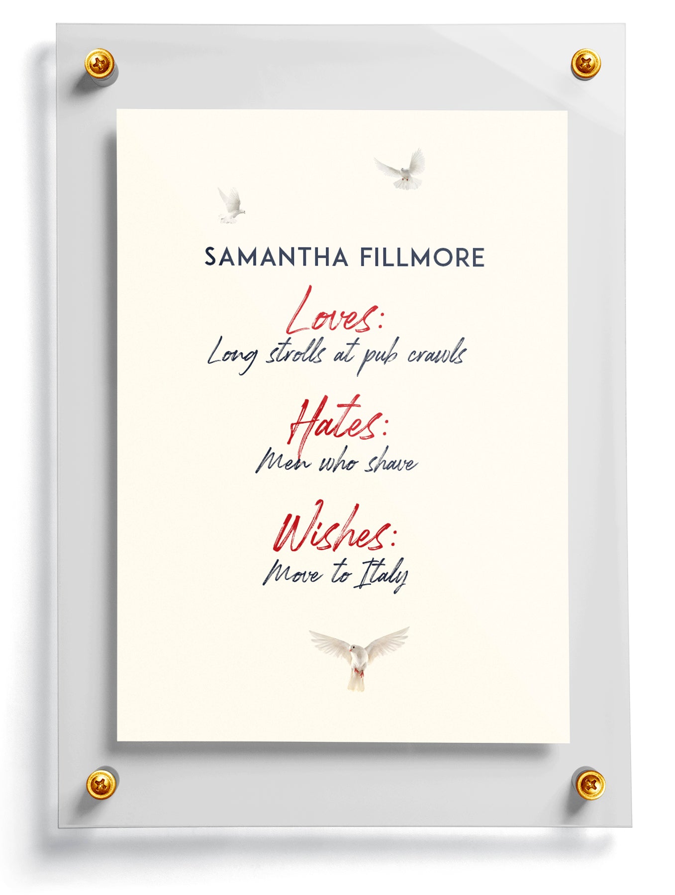 "Loyalty" Trading Card