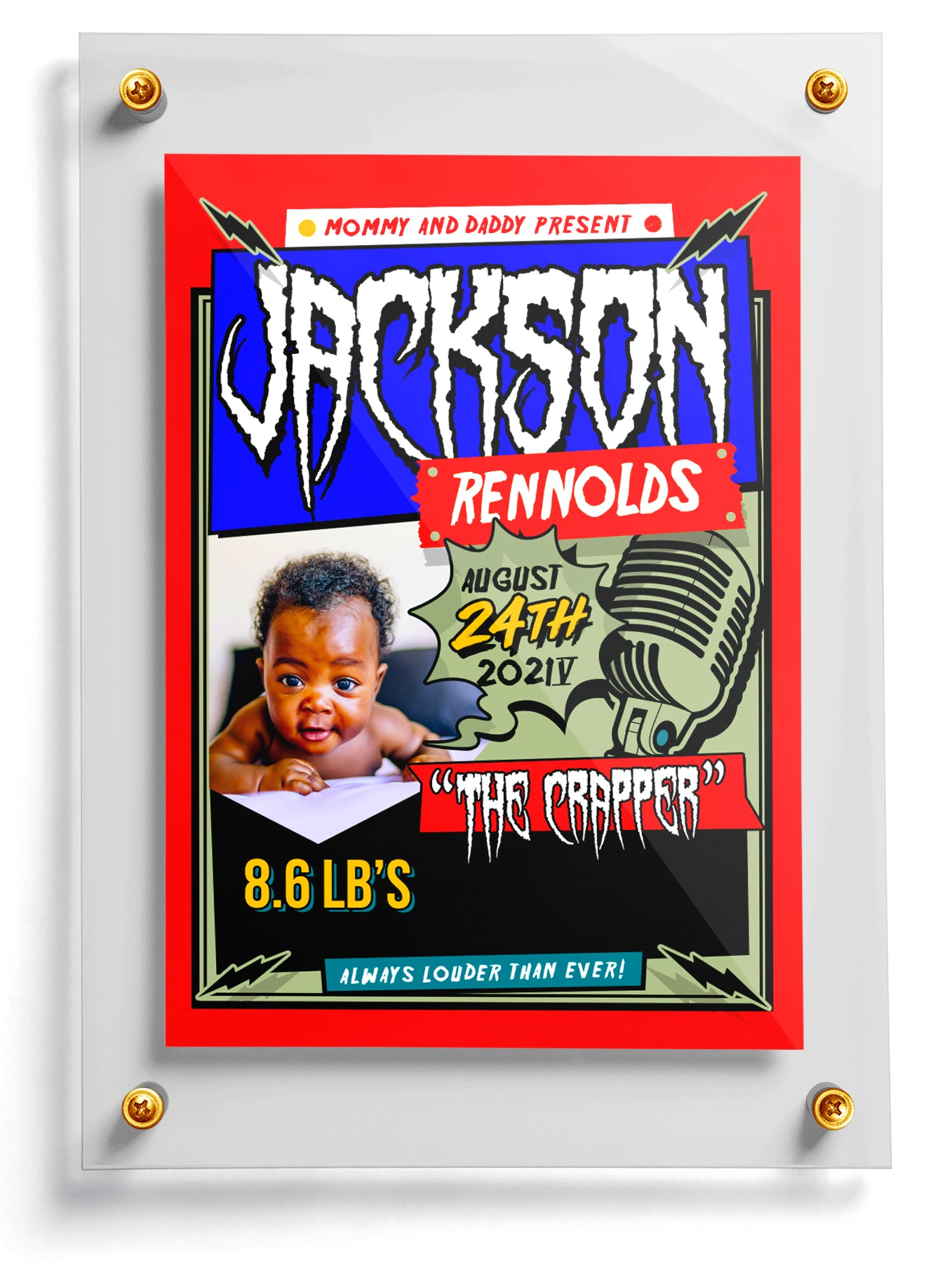 "Pow" Baby Trading Card