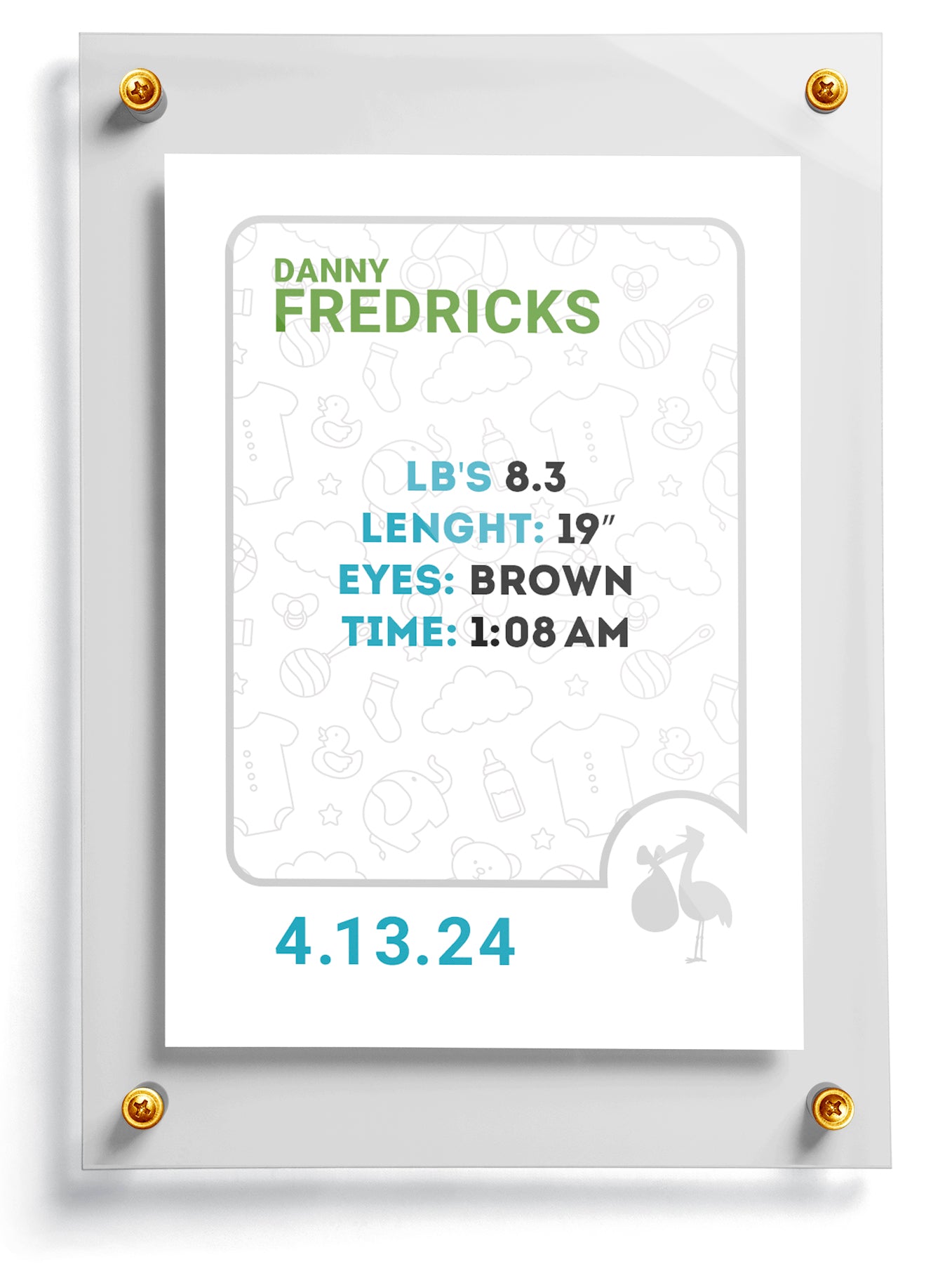 "Stork" Trading Card