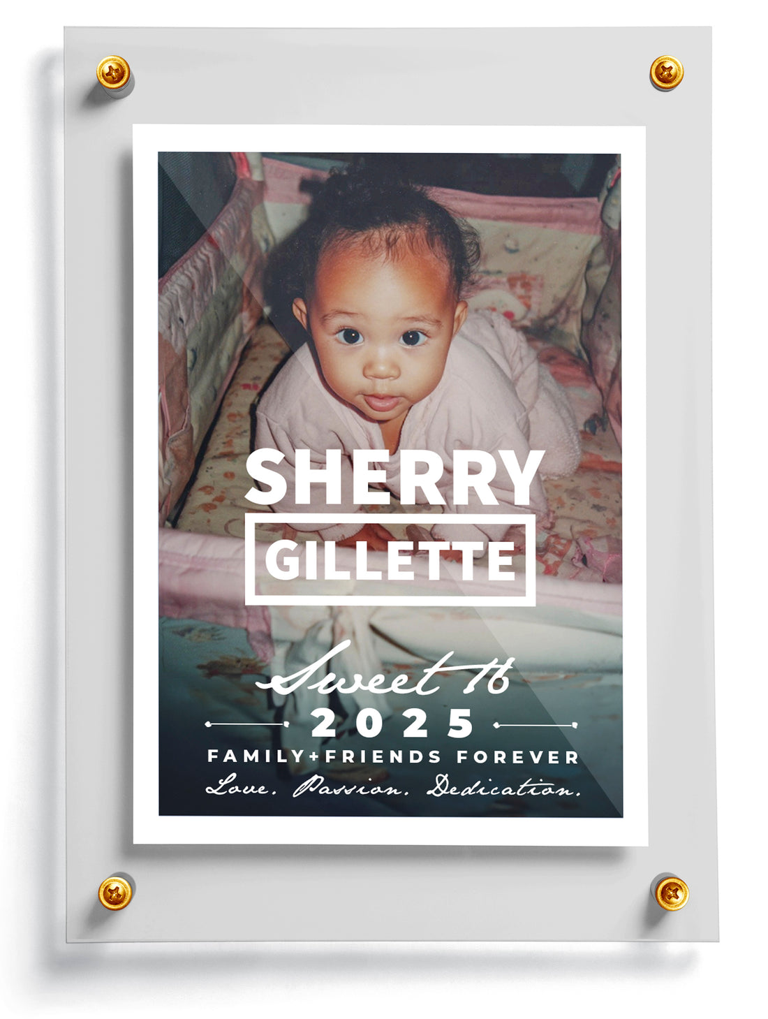 Sweet 16 card template named Sweet