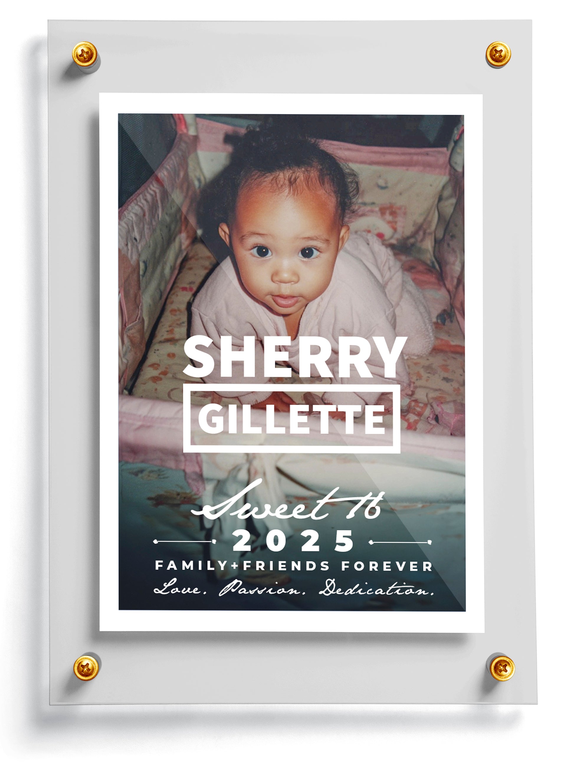 Sweet 16 card template named Sweet