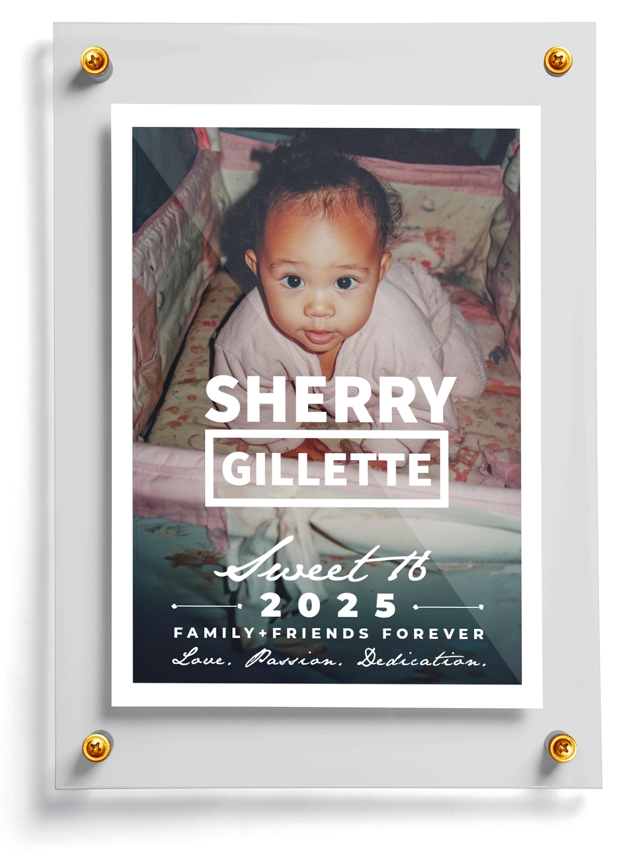 Sweet 16 card template named Sweet