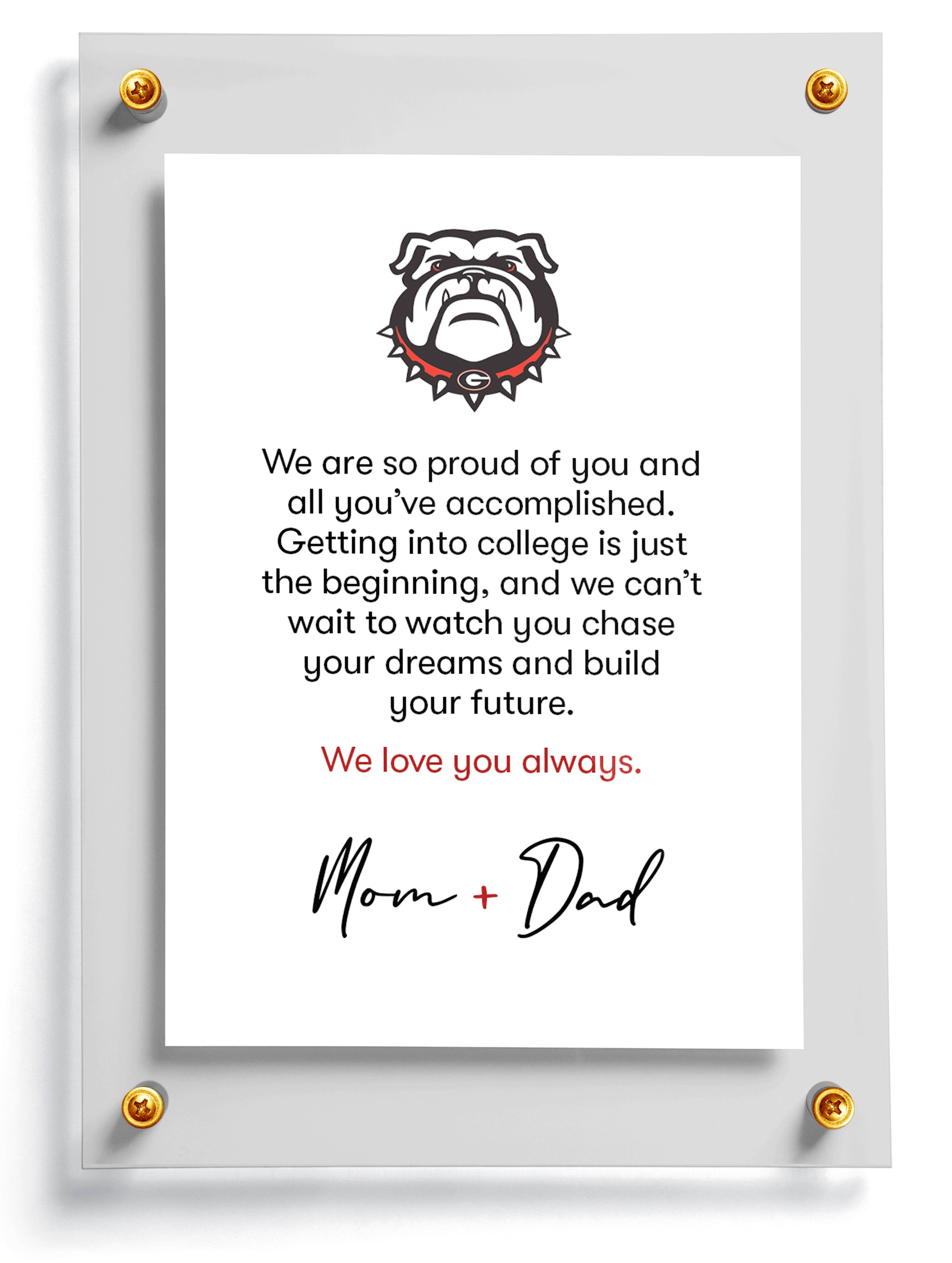 College announcement trading card template named Commit. 