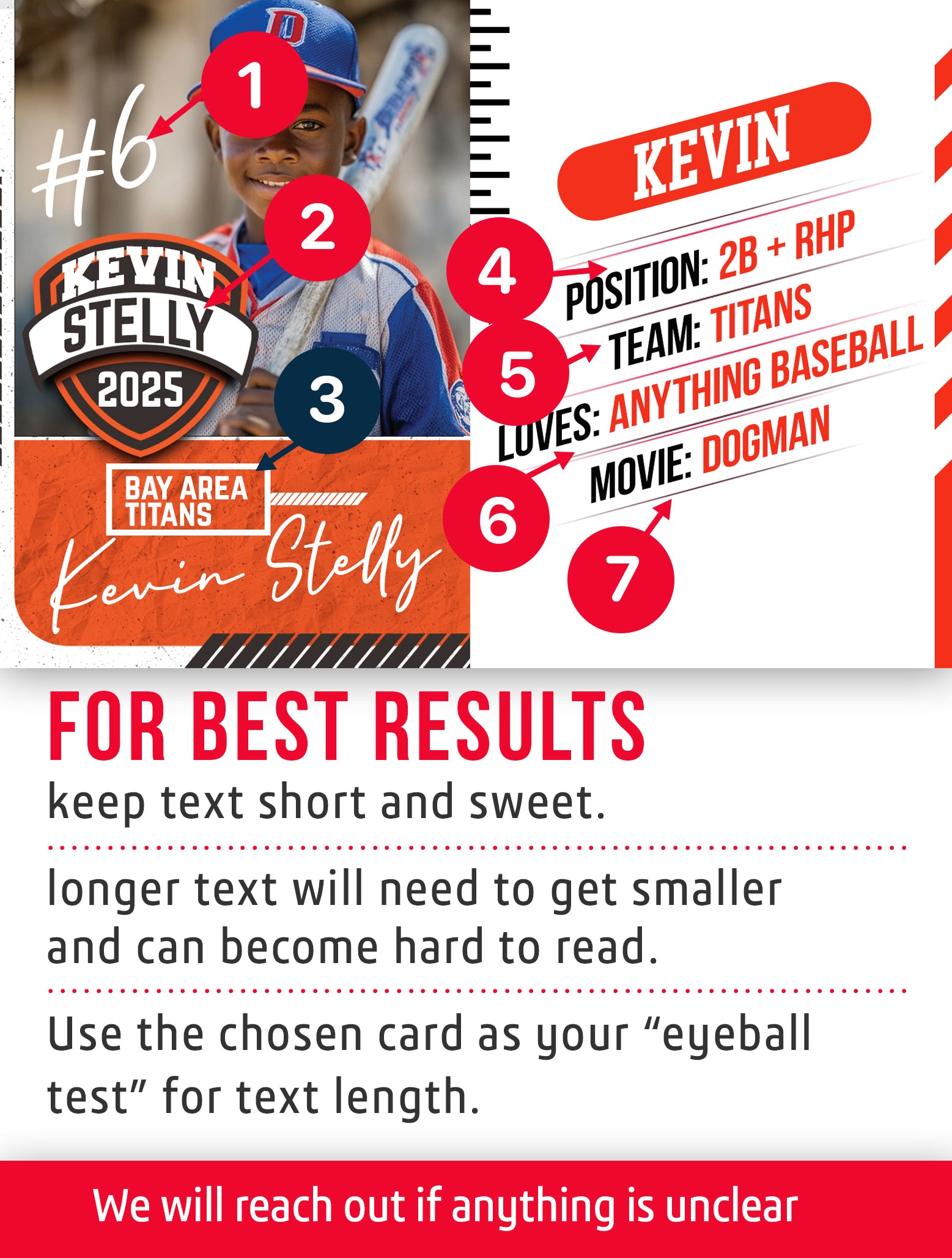 Baseball card rookie template named Dinger with player information and branding elements.