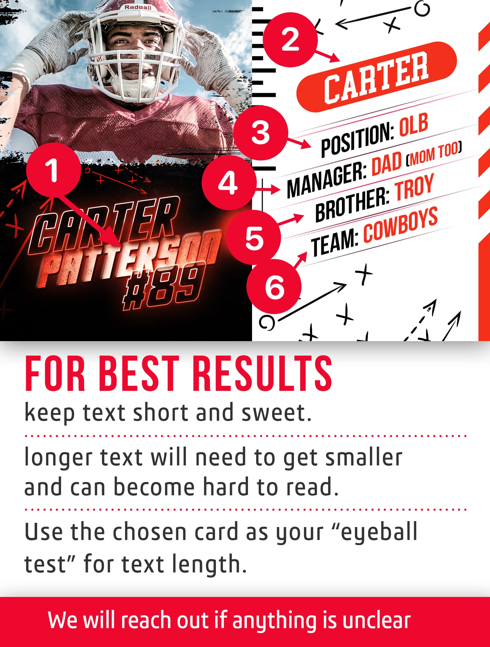 Football trading card template named Draft Pick.