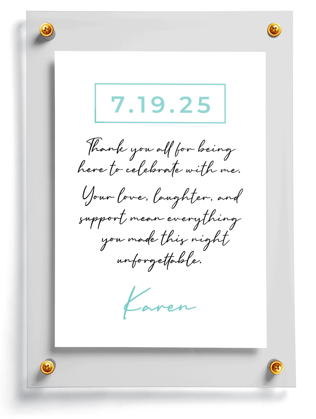 Customized birthday trading card template named Strive.