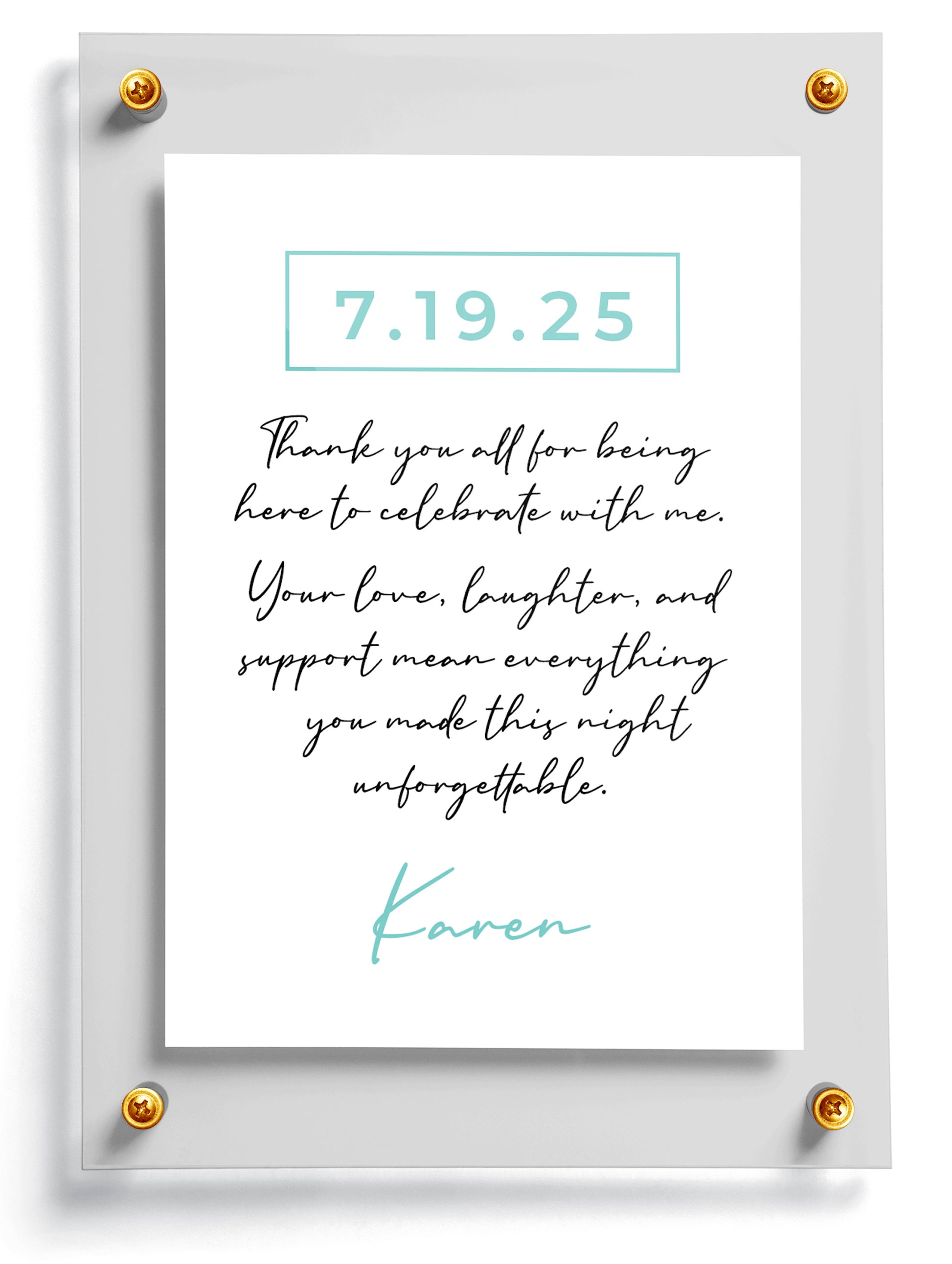 Personalized birthday trading card template named Strive.