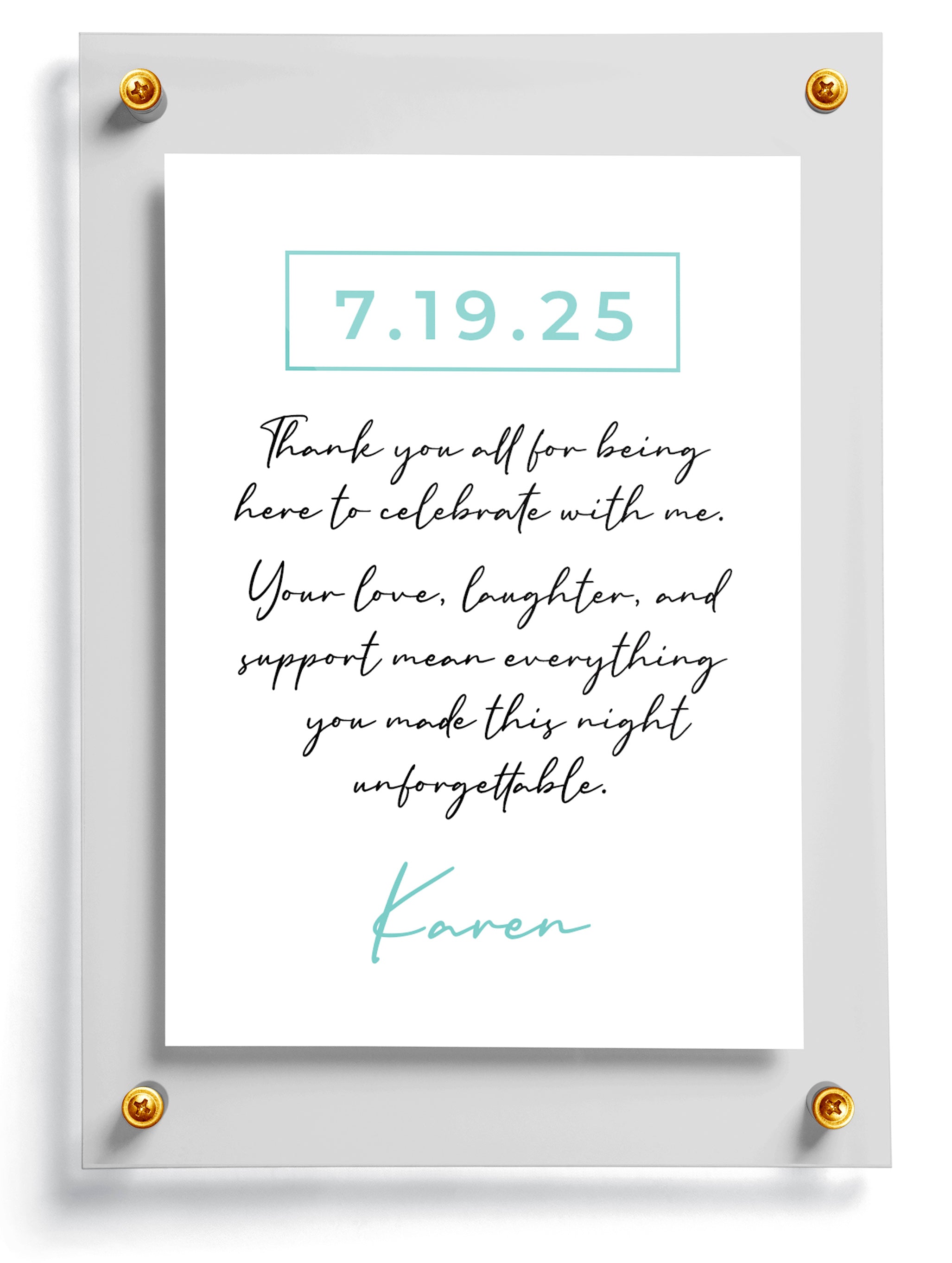 Personalized birthday trading card template named Strive.