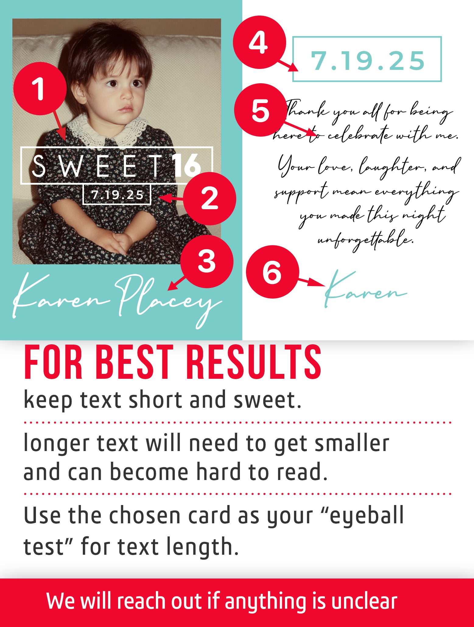 Customized birthday trading card template named Strive.