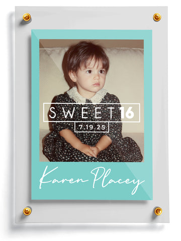 Customized birthday trading card template named Strive.