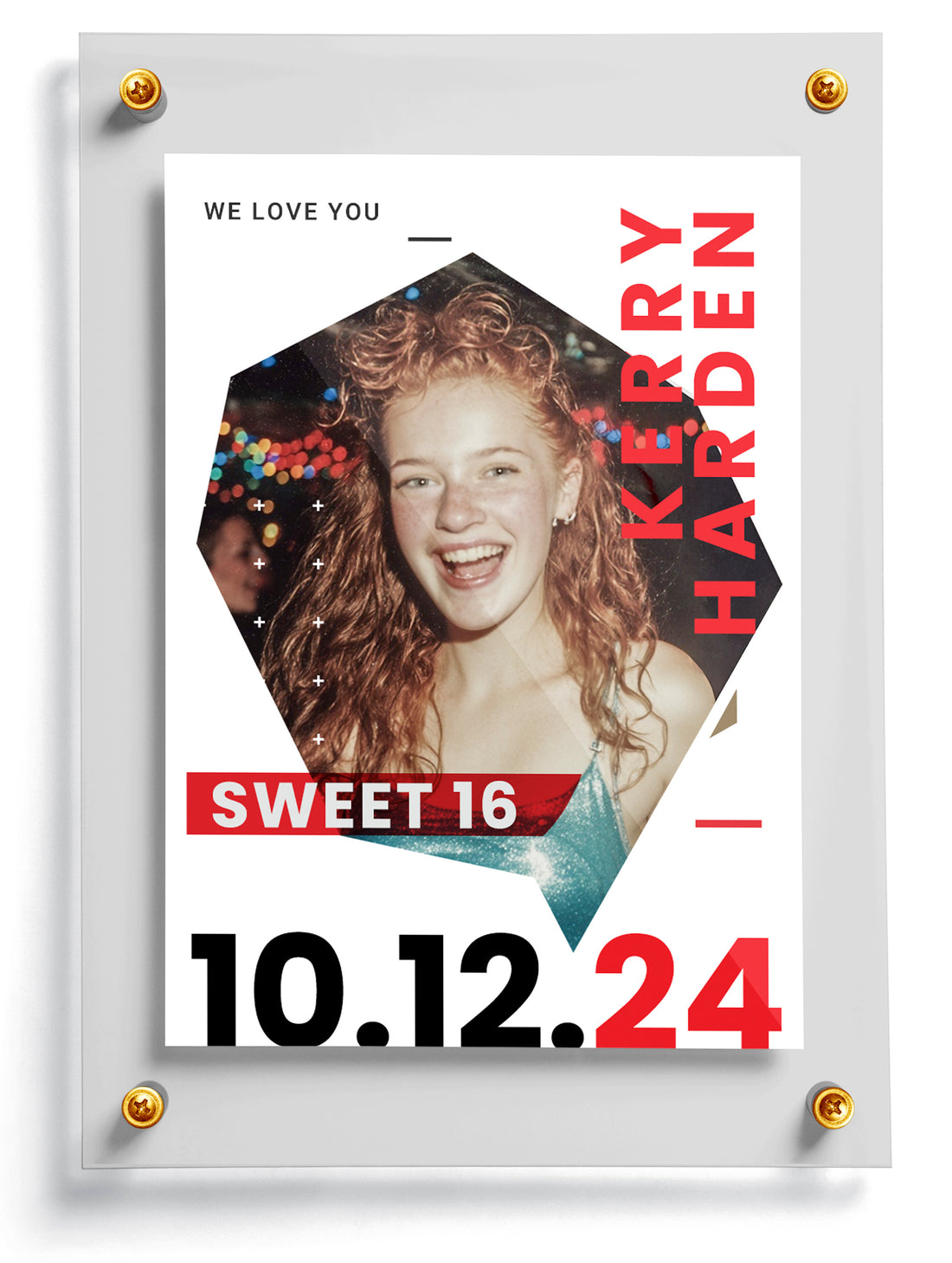 Custom birthday trading card template named Strobe.